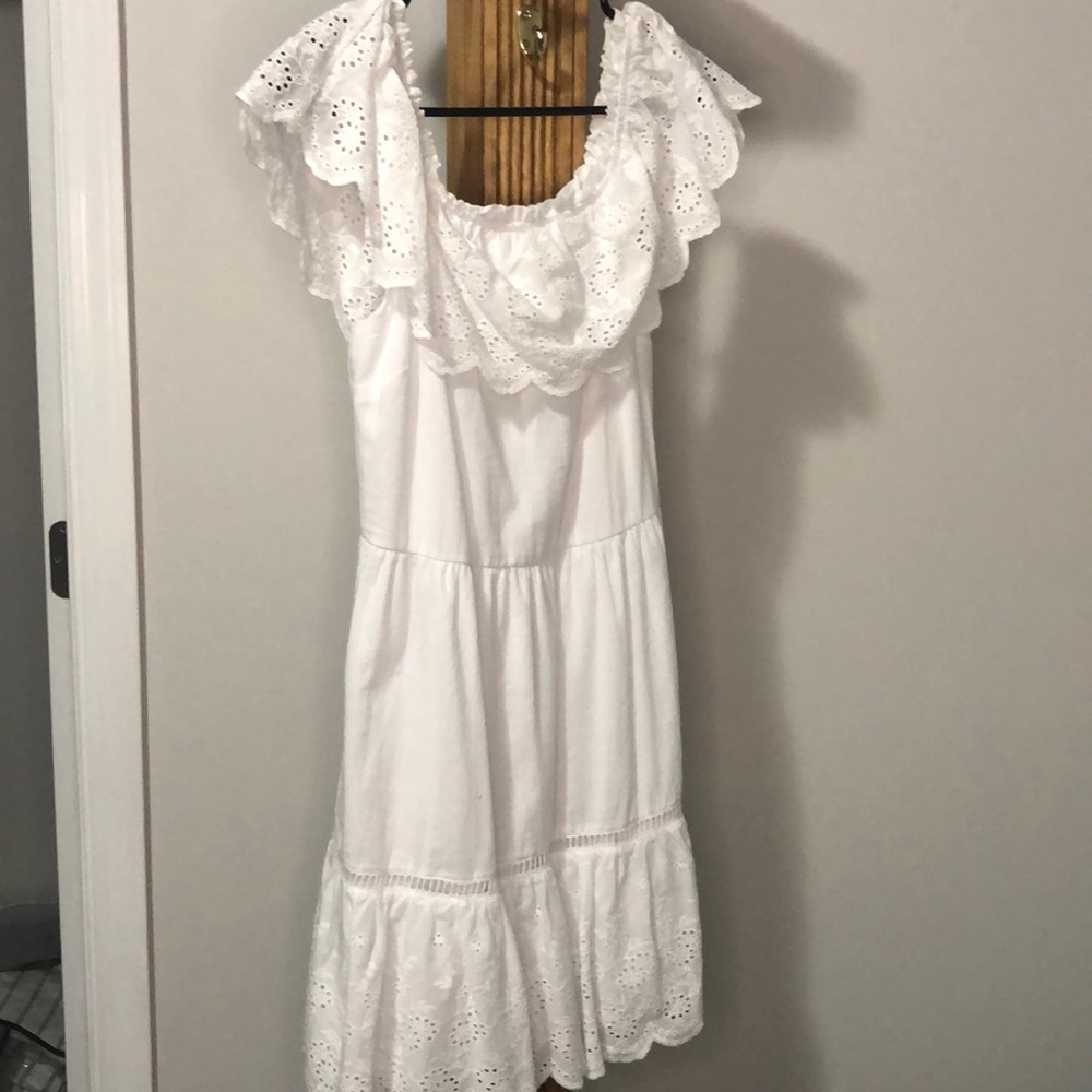 Off shoulder white Dress